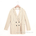 Ladies woven fashion blazer